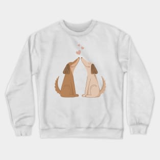 Love is in the air... and in their snout! Crewneck Sweatshirt